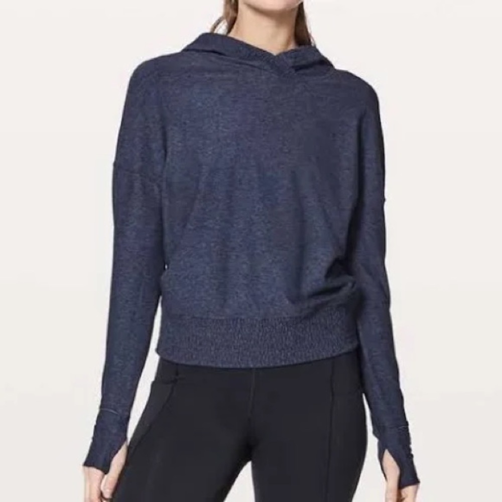 Lululemon Lead the Pack Hoodie in a blue/grape colo